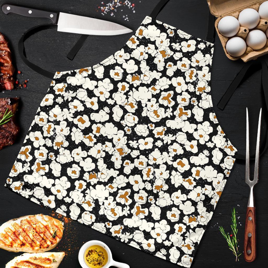 Popcorn Pattern Print Men's Apron-grizzshop
