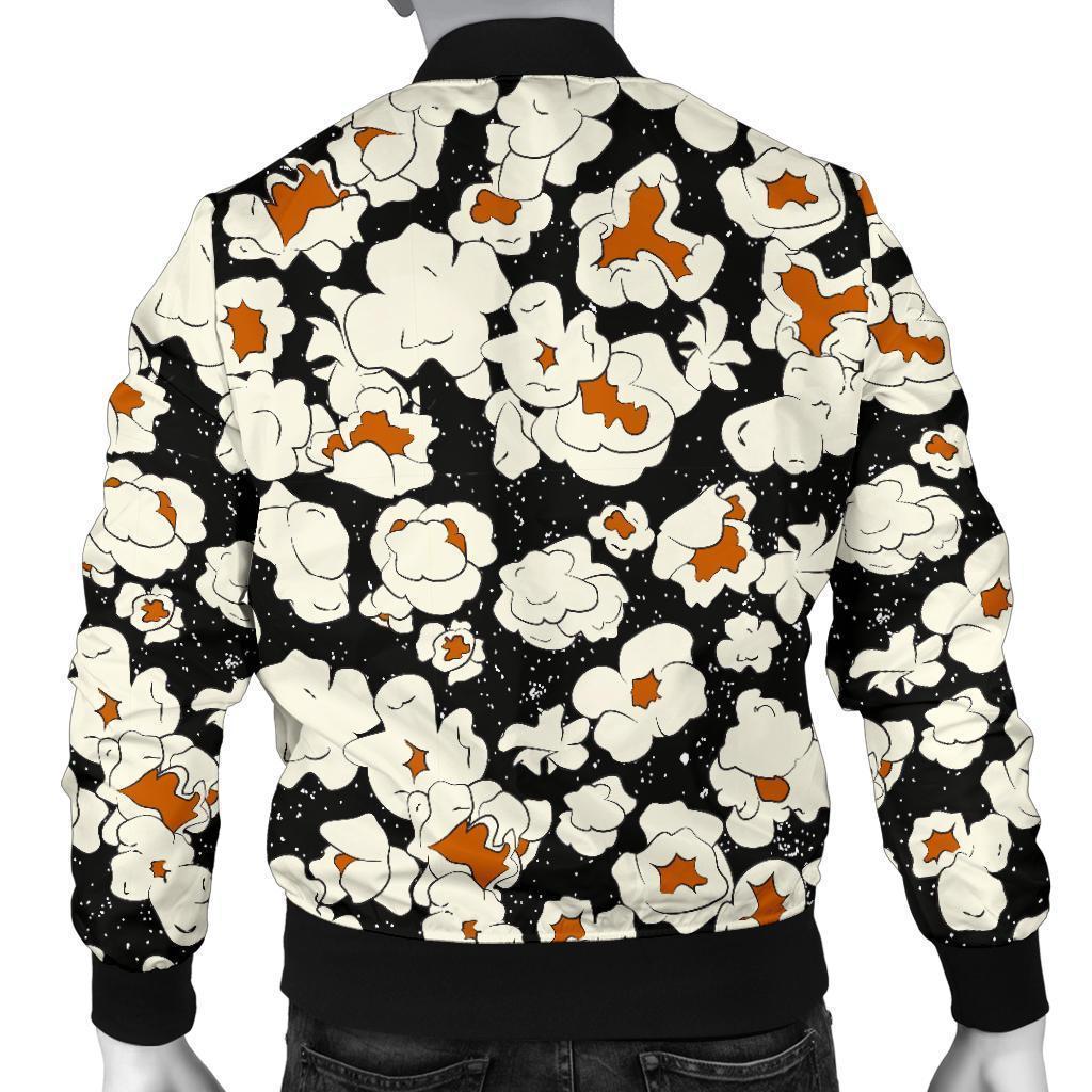 Popcorn Pattern Print Men's Bomber Jacket-grizzshop