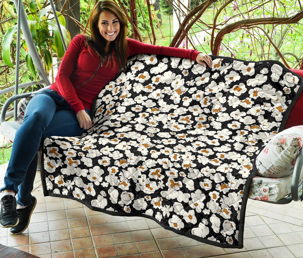 Popcorn Pattern Print Quilt-grizzshop