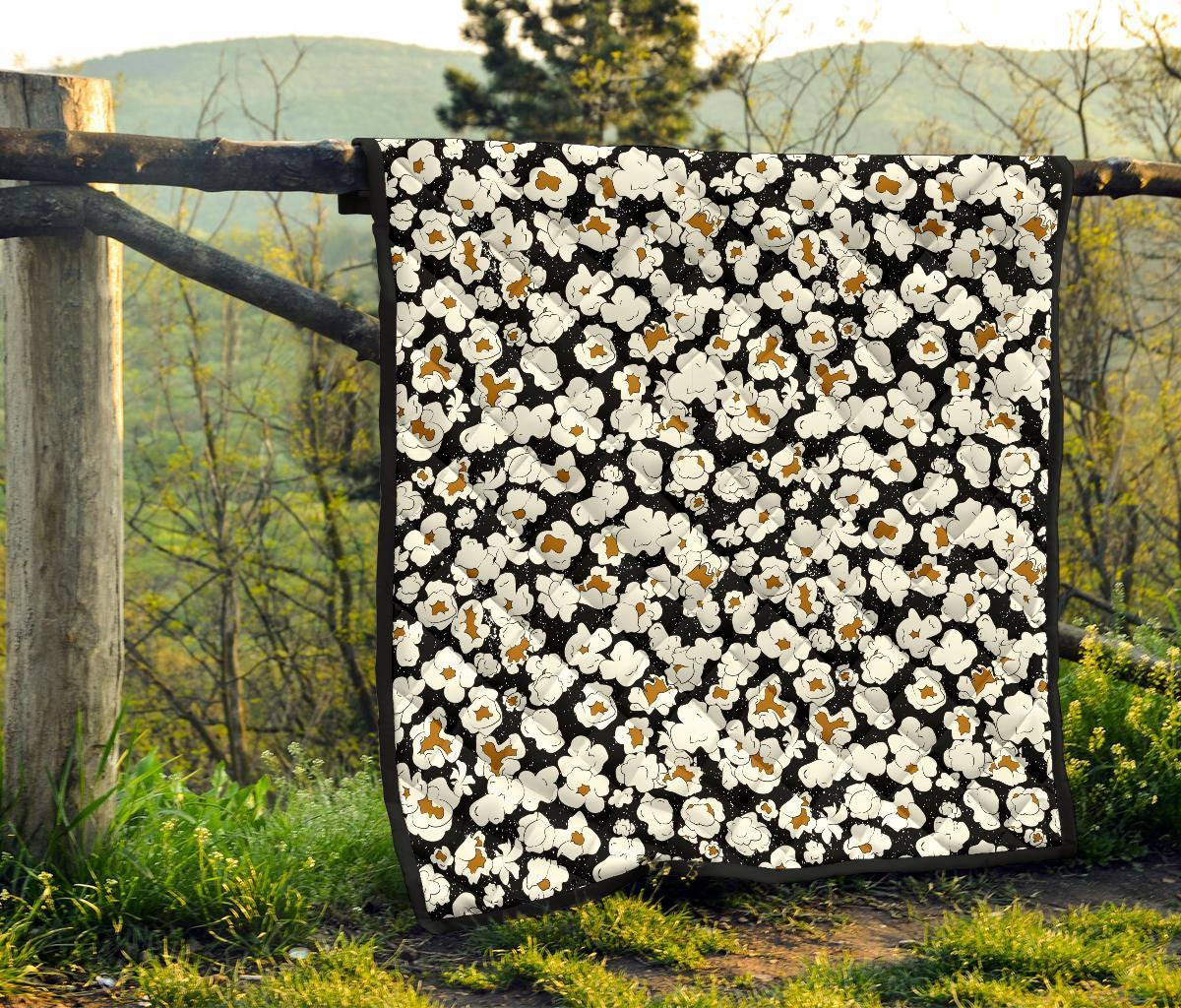 Popcorn Pattern Print Quilt-grizzshop