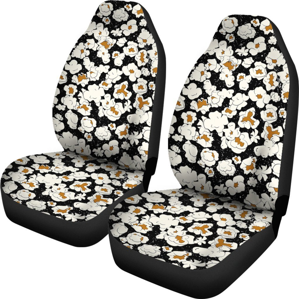 Popcorn Pattern Print Universal Fit Car Seat Covers-grizzshop