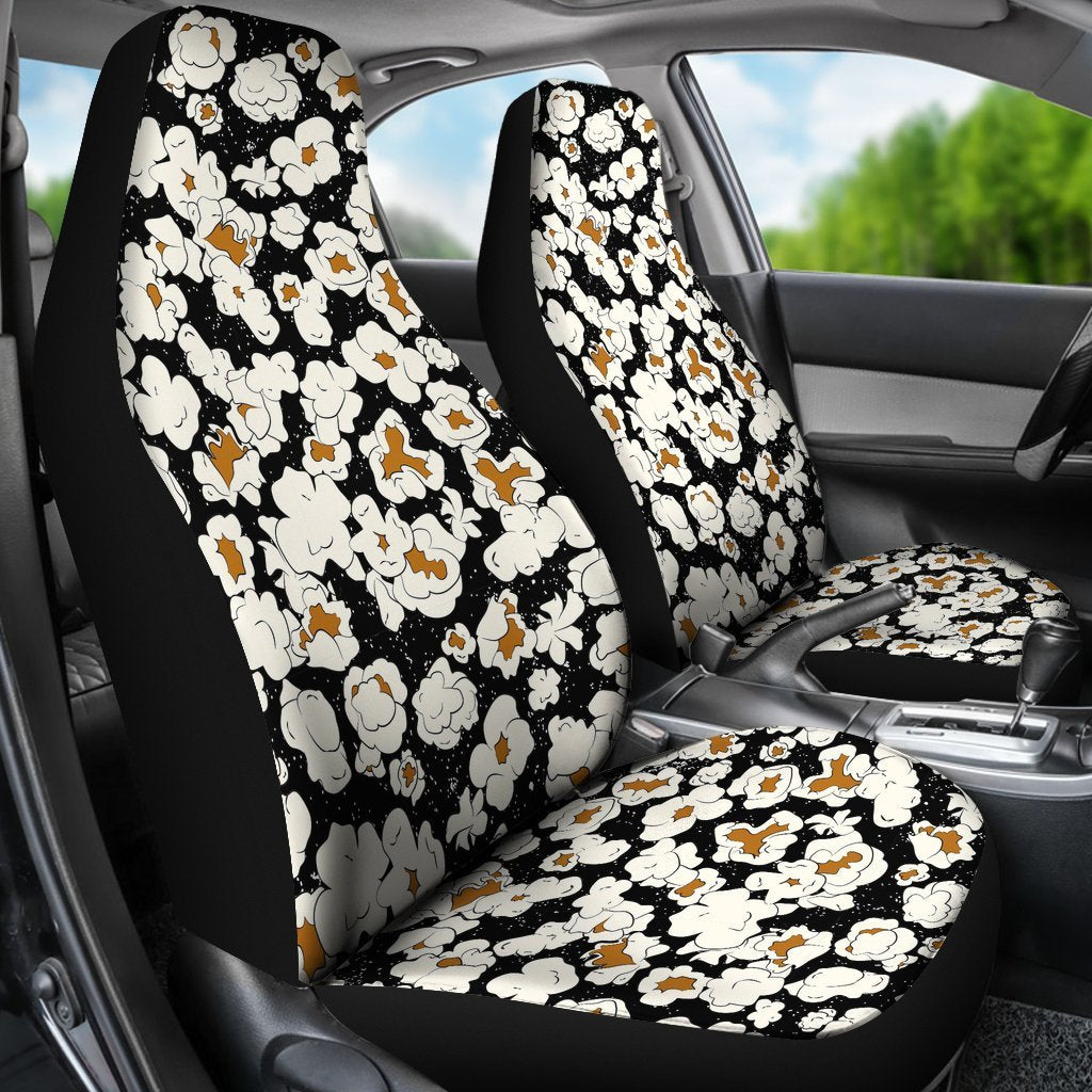 Popcorn Pattern Print Universal Fit Car Seat Covers-grizzshop