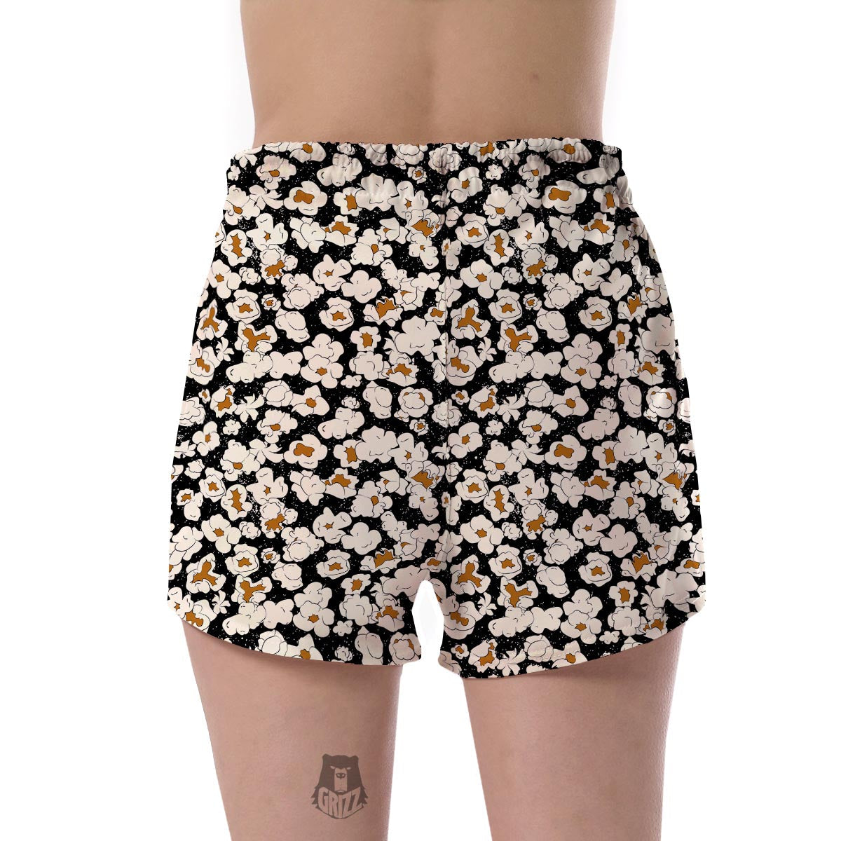 Popcorn Pattern Print Women's Shorts-grizzshop