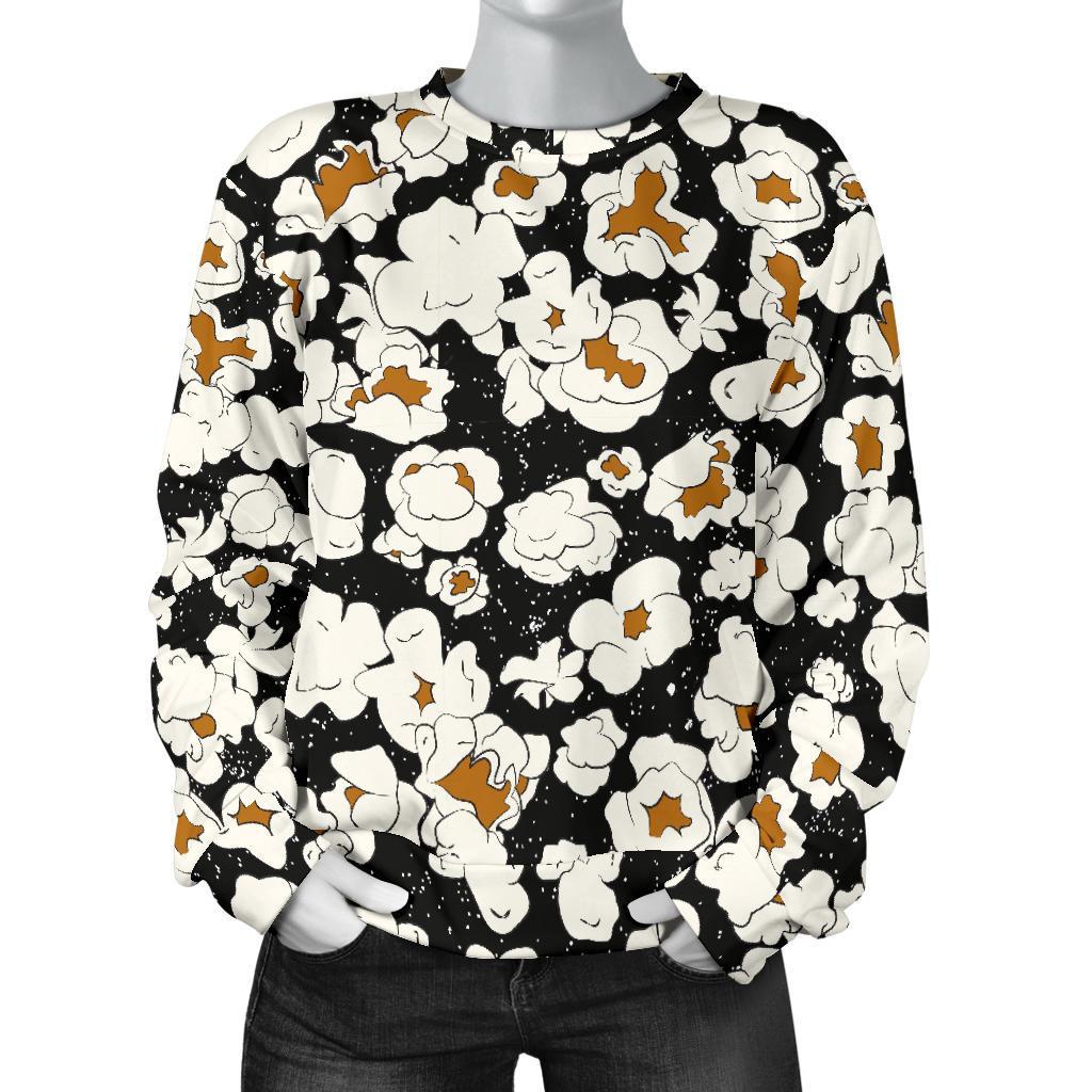 Popcorn Pattern Print Women's Sweatshirt-grizzshop