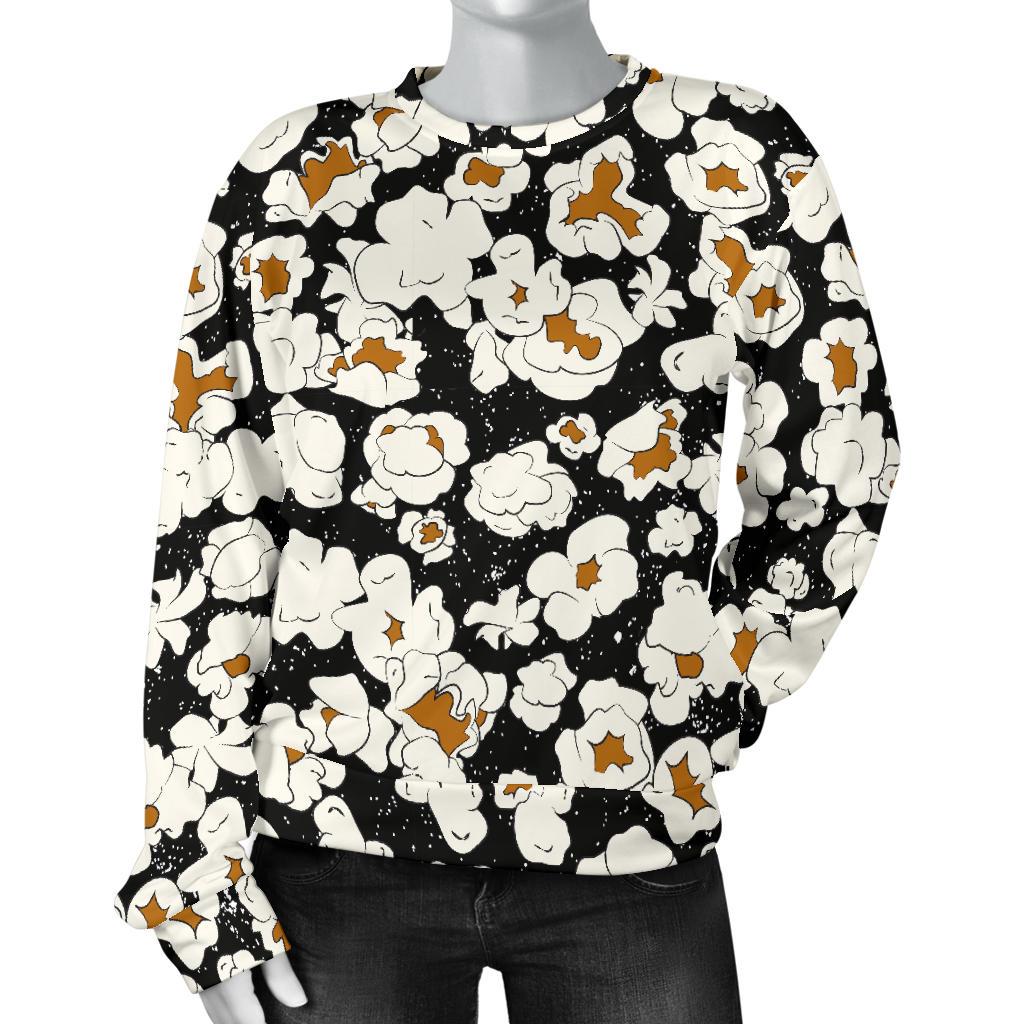 Popcorn Pattern Print Women's Sweatshirt-grizzshop