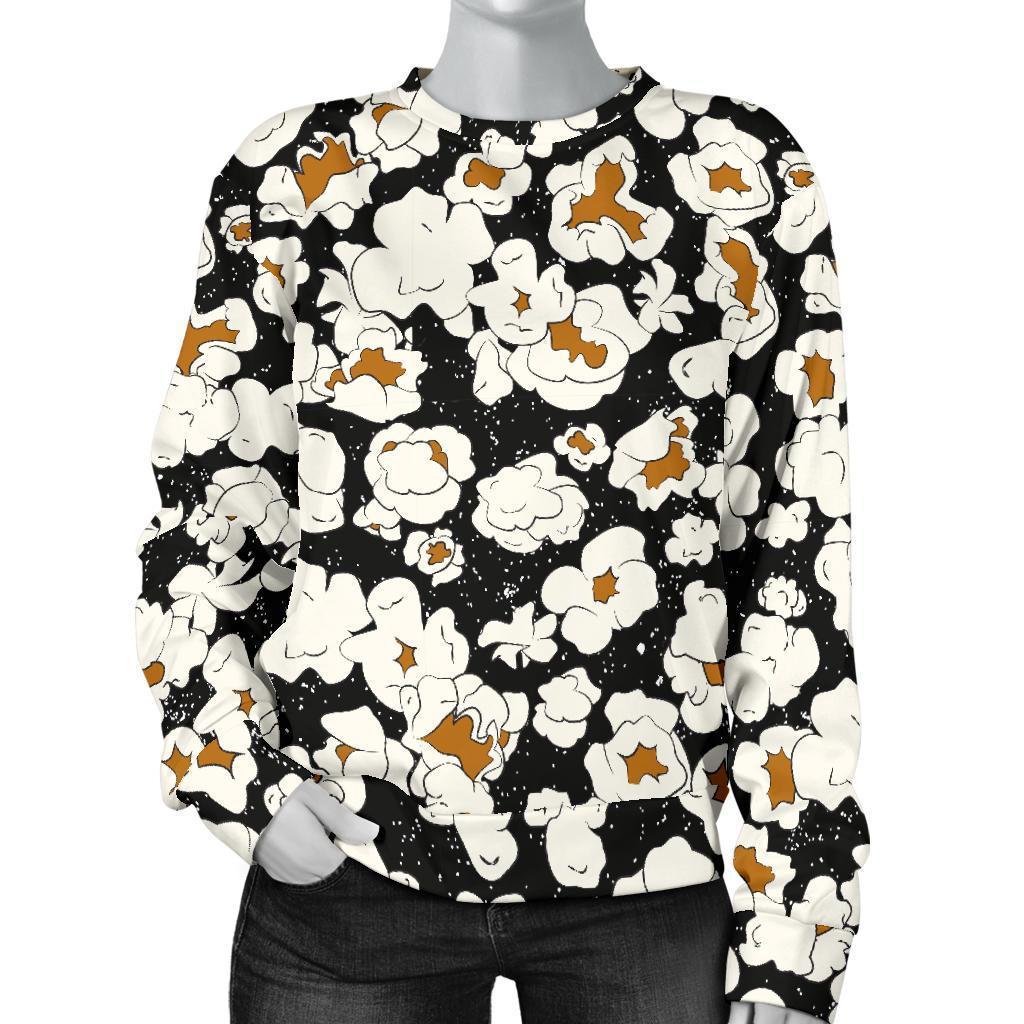 Popcorn Pattern Print Women's Sweatshirt-grizzshop