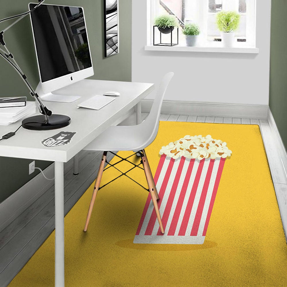 Popcorn Print Floor Mat-grizzshop