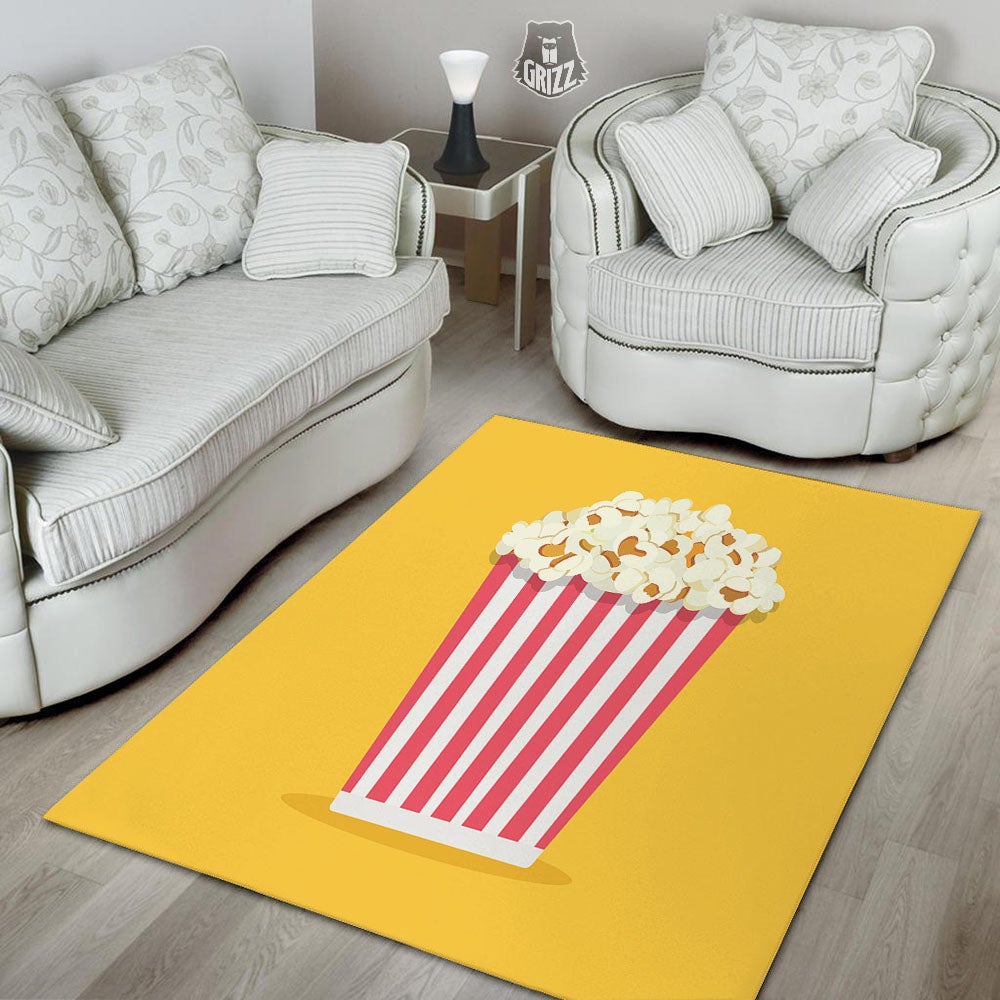 Popcorn Print Floor Mat-grizzshop