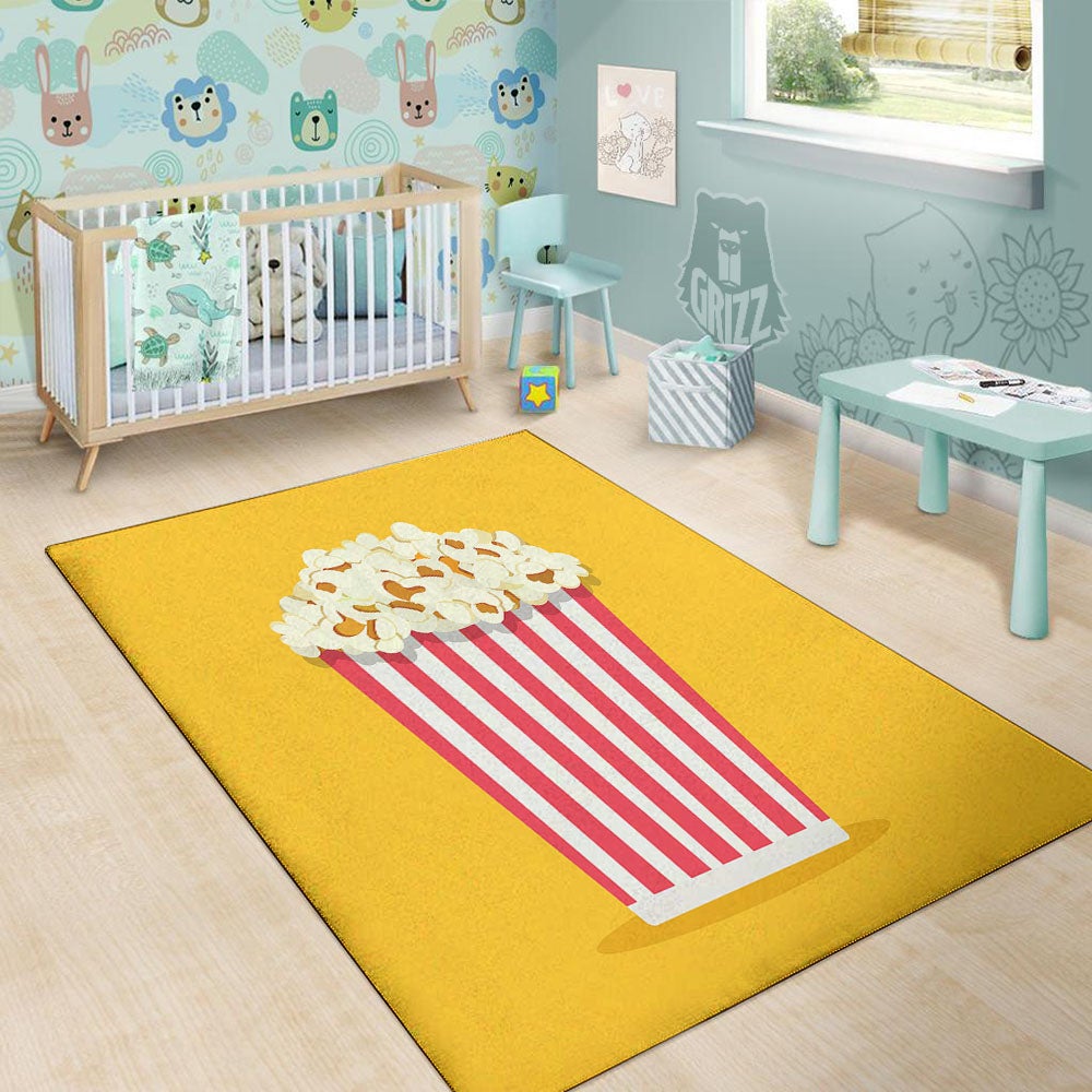 Popcorn Print Floor Mat-grizzshop