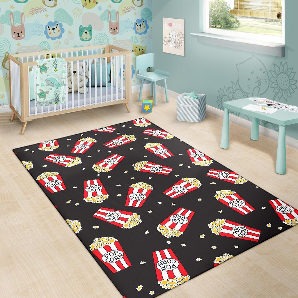 Popcorn Print Pattern Floor Mat-grizzshop