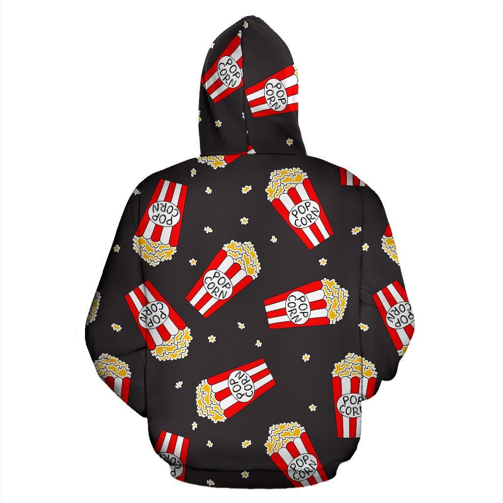 Popcorn Print Pattern Men Women Pullover Hoodie-grizzshop