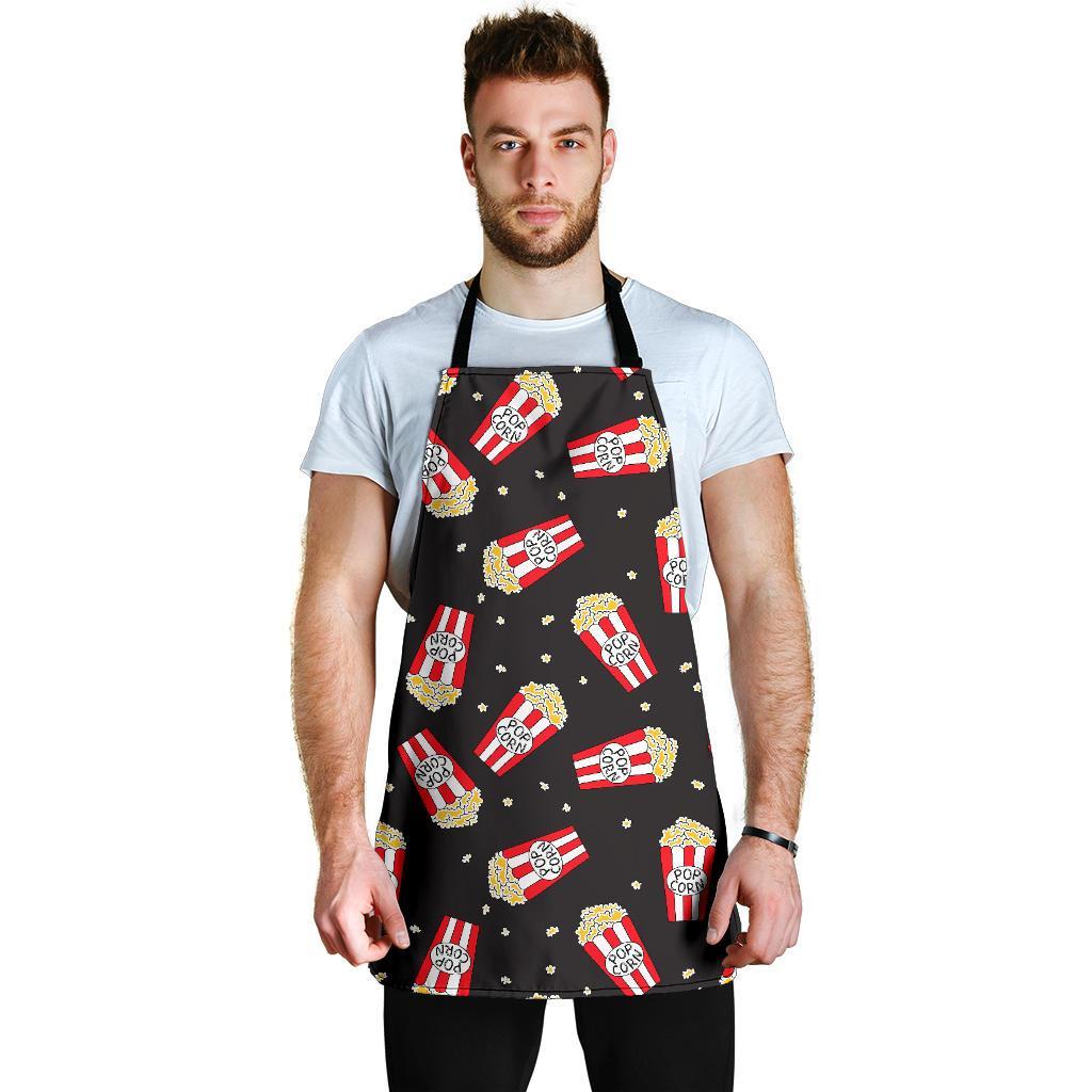 Popcorn Print Pattern Men's Apron-grizzshop