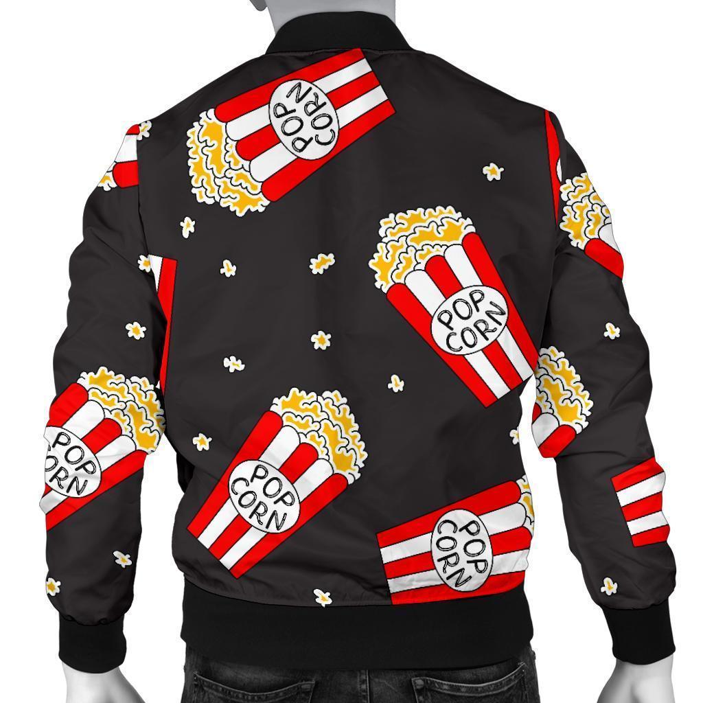 Popcorn Print Pattern Men's Bomber Jacket-grizzshop