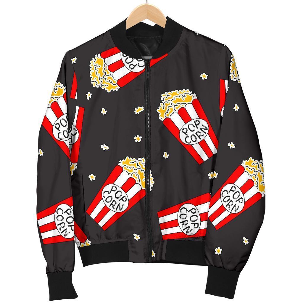 Popcorn Print Pattern Men's Bomber Jacket-grizzshop