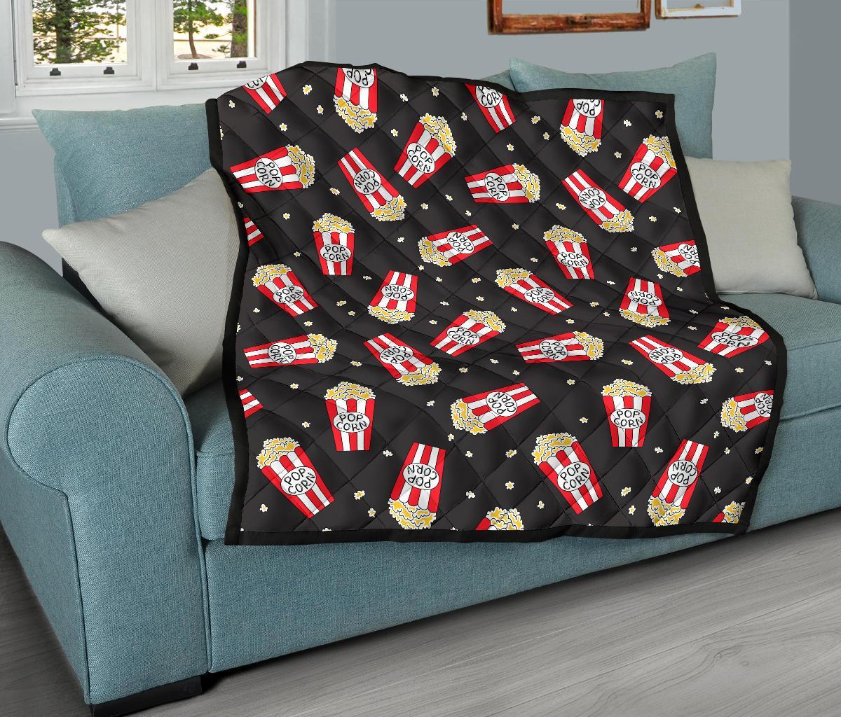 Popcorn Print Pattern Quilt-grizzshop