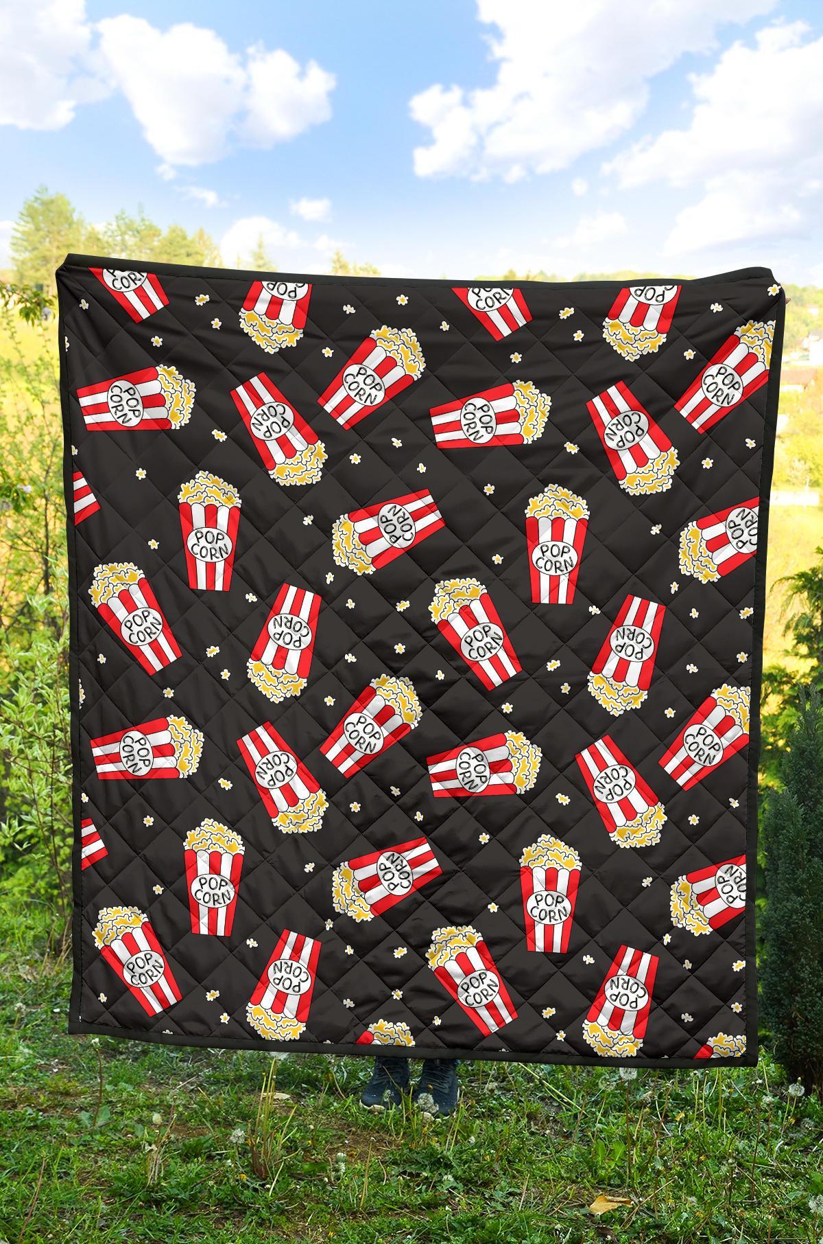 Popcorn Print Pattern Quilt-grizzshop