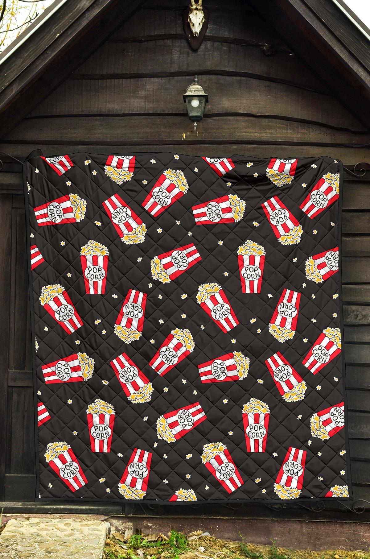 Popcorn Print Pattern Quilt-grizzshop