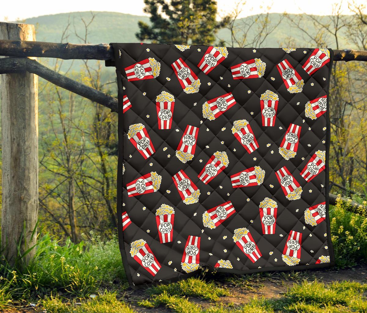 Popcorn Print Pattern Quilt-grizzshop