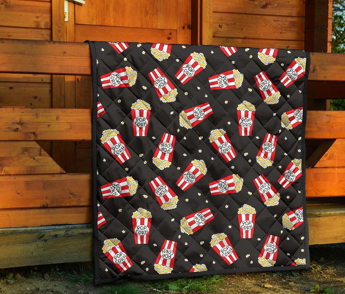 Popcorn Print Pattern Quilt-grizzshop