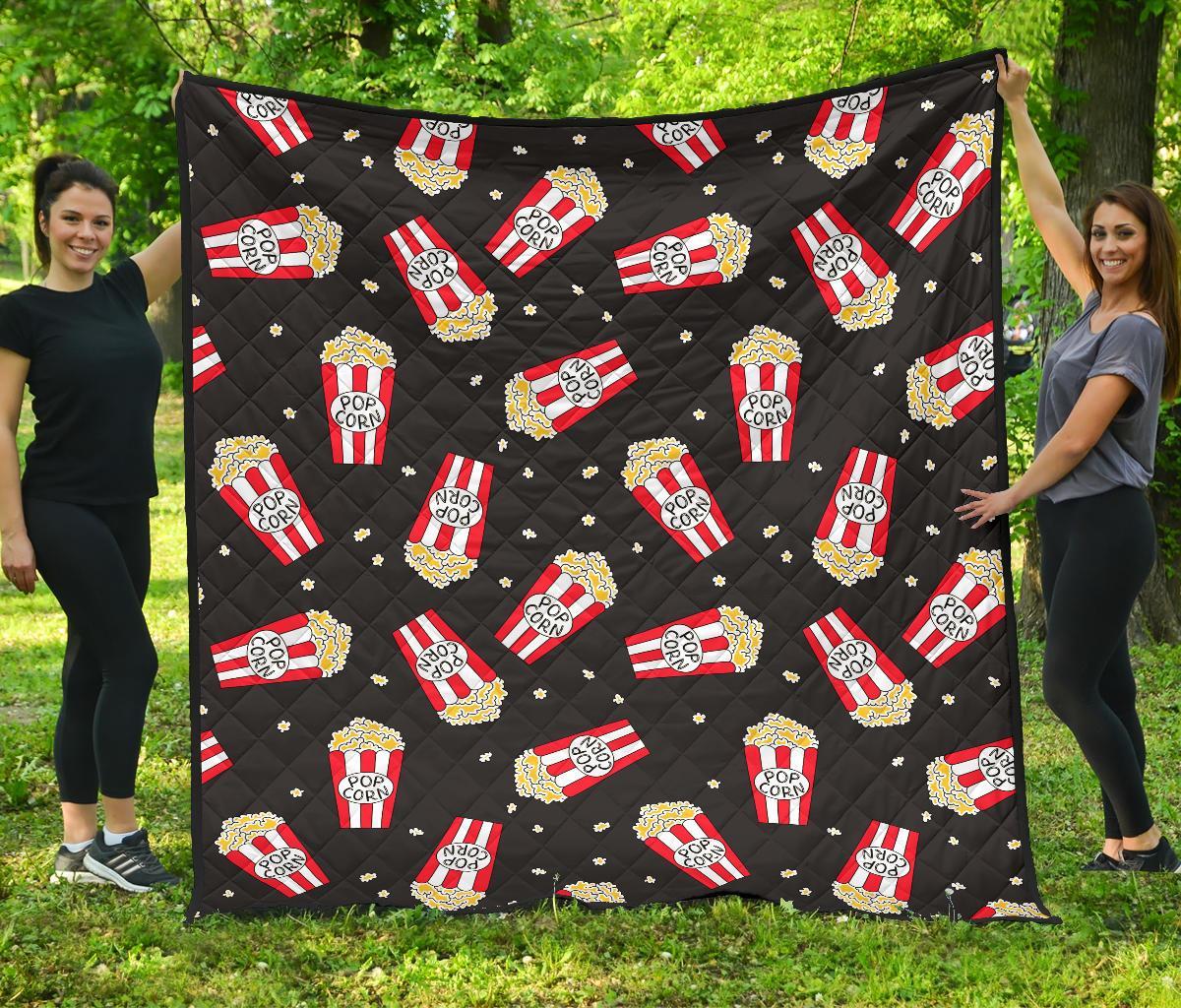 Popcorn Print Pattern Quilt-grizzshop