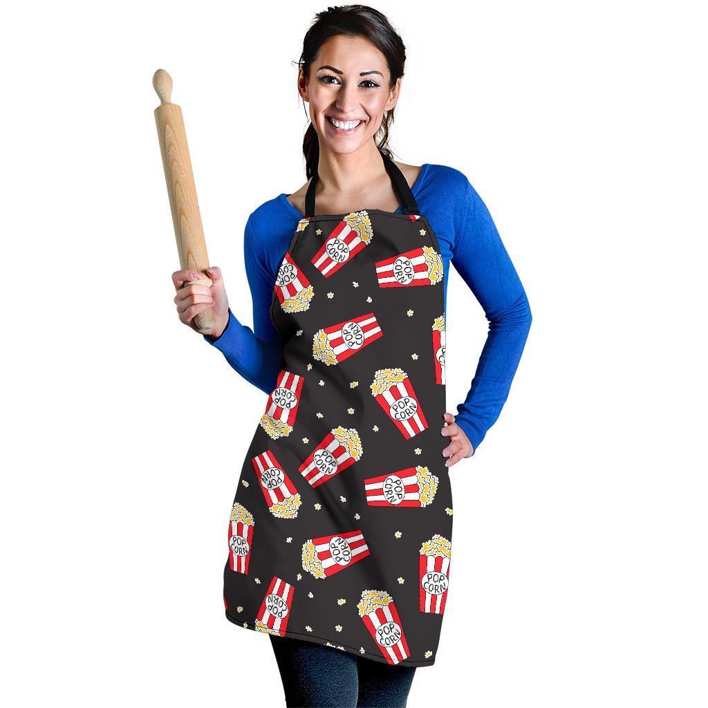 Popcorn Print Pattern Women's Apron-grizzshop