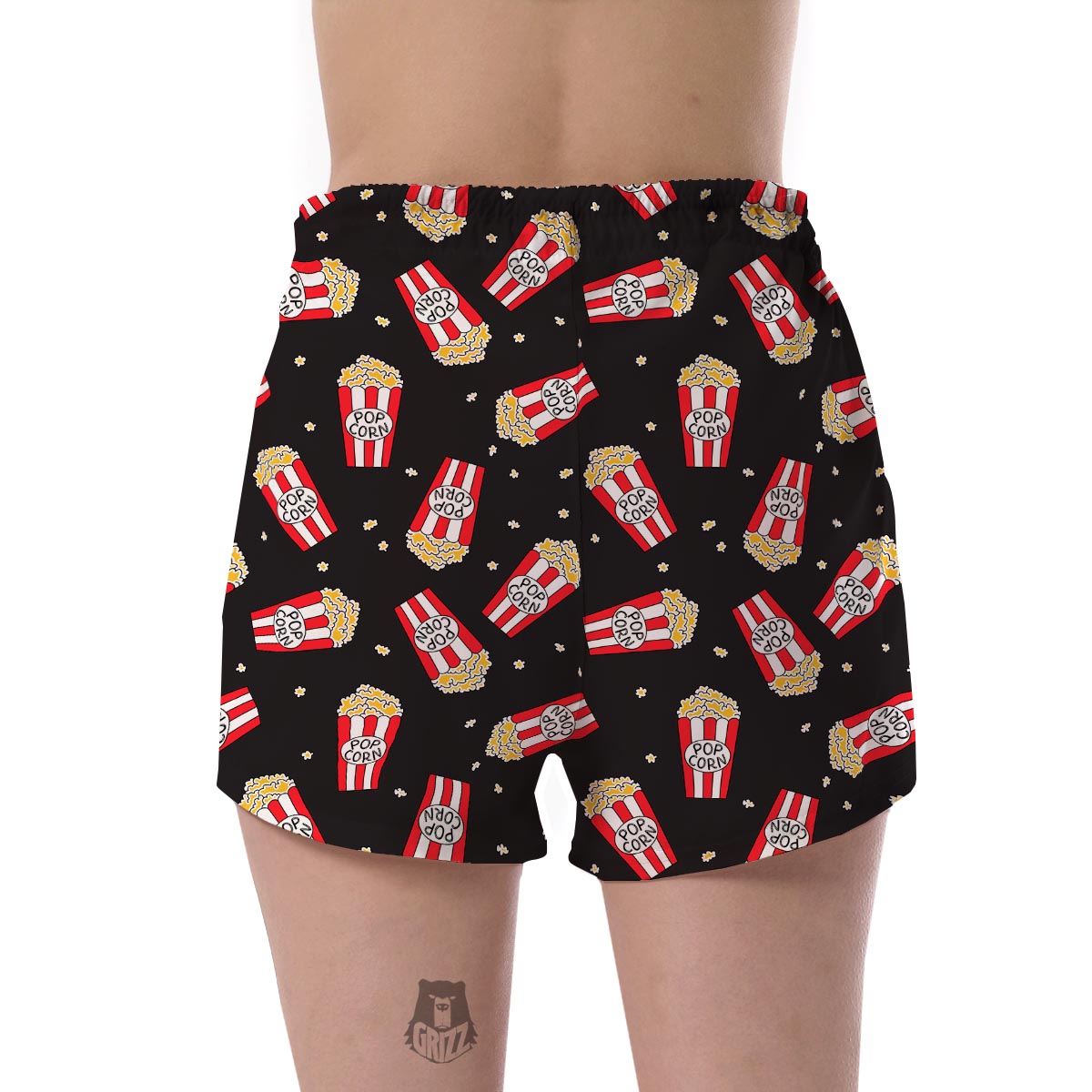 Popcorn Print Pattern Women's Shorts-grizzshop