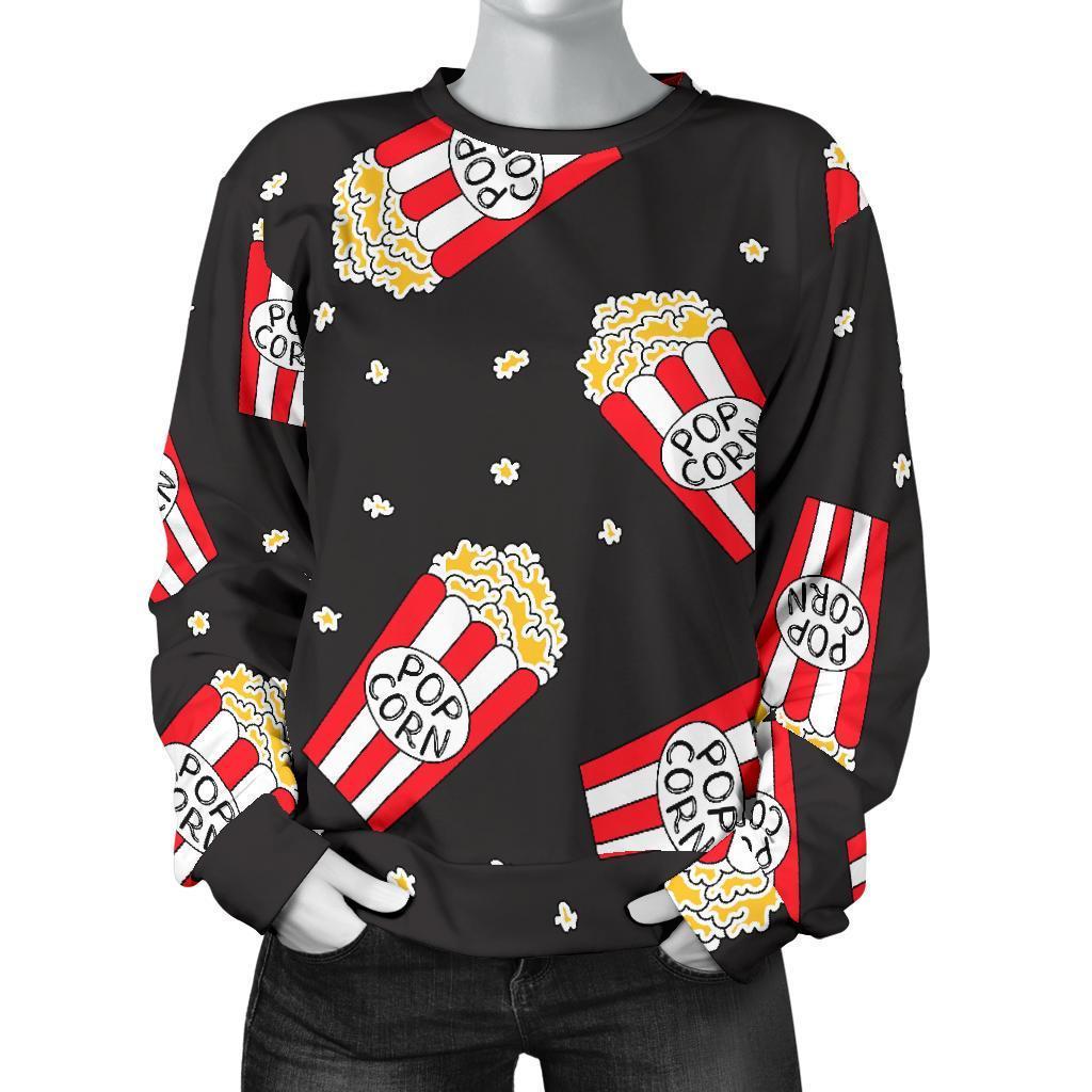 Popcorn Print Pattern Women's Sweatshirt-grizzshop