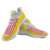 Popcorn Print White Athletic Shoes-grizzshop