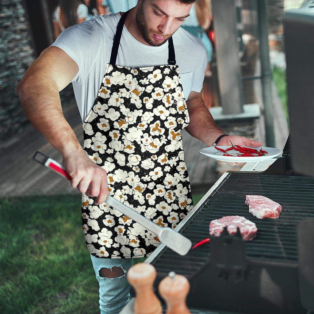 Popcorn Pattern Print Men's Apron-grizzshop