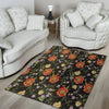 Poppy Floral Print Floor Mat-grizzshop