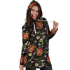 Poppy Floral Print Hoodie Dress-grizzshop