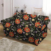 Poppy Floral Print Loveseat Cover-grizzshop