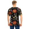 Poppy Floral Print Men T Shirt-grizzshop