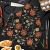 Poppy Floral Print Men's Apron-grizzshop