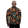 Poppy Floral Print Men's Bomber Jacket-grizzshop