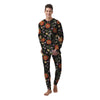 Poppy Floral Print Men's Pajamas-grizzshop