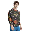 Poppy Floral Print Men's Sweatshirt-grizzshop