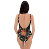 Poppy Floral Print One Piece Swimsuite-grizzshop