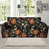 Poppy Floral Print Sofa Cover-grizzshop