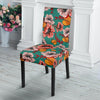 Poppy Floral Red Pattern Print Chair Cover-grizzshop