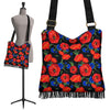 Poppy Red Floral Pattern Print Crossbody Bags-grizzshop