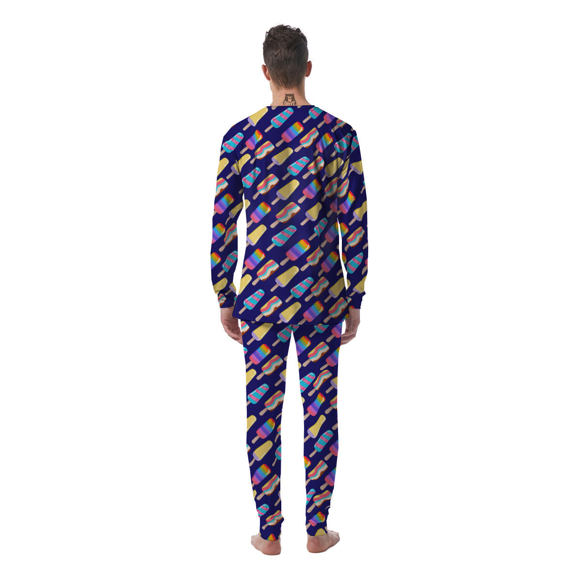 Popsicle Ice Cream Print Pattern Men's Pajamas-grizzshop