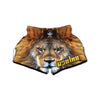 Portrait African Lion Print Muay Thai Boxing Shorts-grizzshop