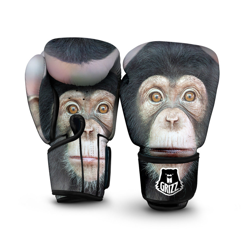 Portrait Chimpanzee Print Boxing Gloves-grizzshop