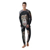 Portrait Chimpanzee Print Men's Pajamas-grizzshop