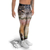 Portrait Crocodile Print Men's Leggings-grizzshop