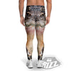 Portrait Crocodile Print Men's Leggings-grizzshop