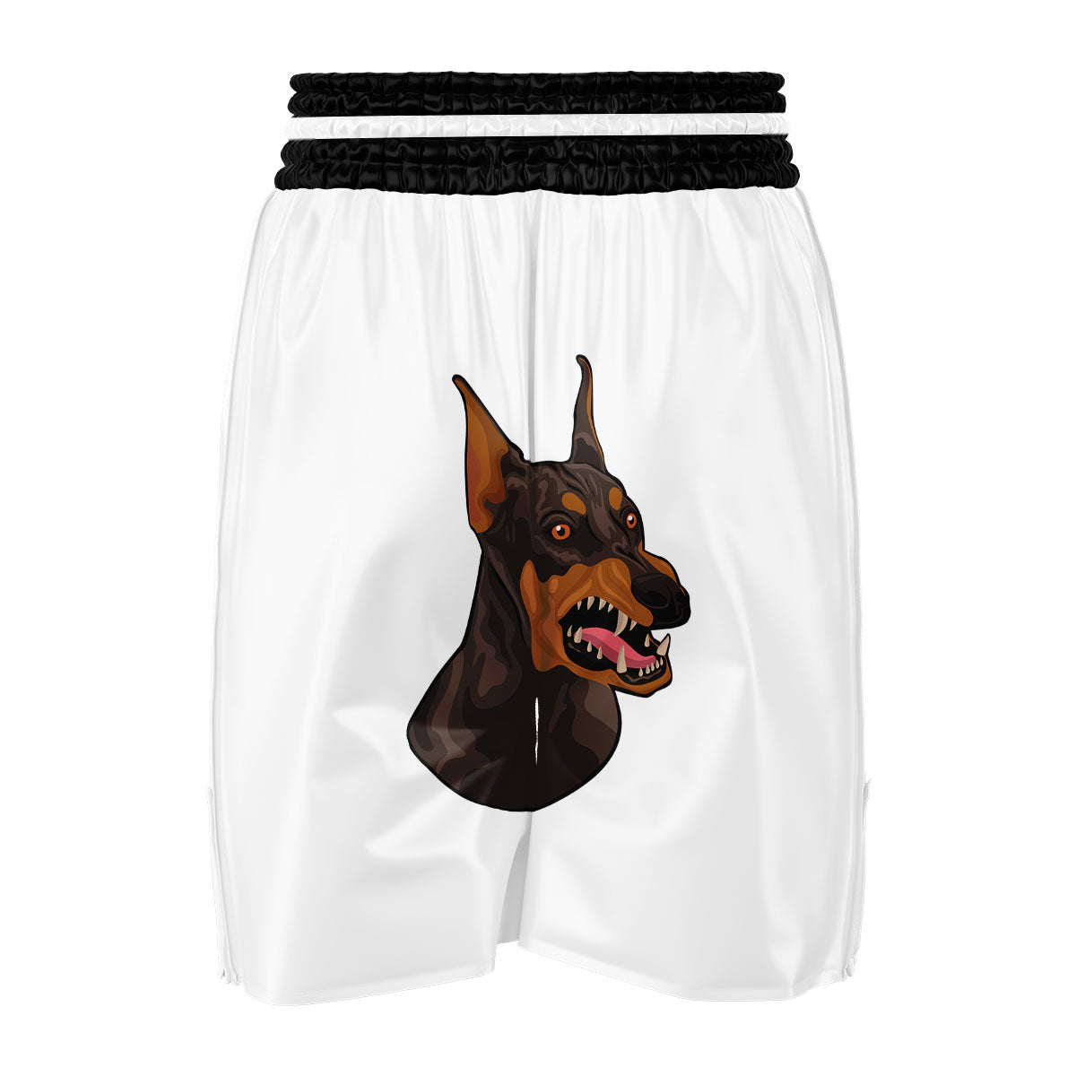Portrait Dobermann Print Boxing Shorts-grizzshop