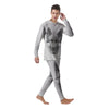 Portrait Dog German Shepherd Print Men's Pajamas-grizzshop