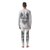 Portrait Dog German Shepherd Print Men's Pajamas-grizzshop